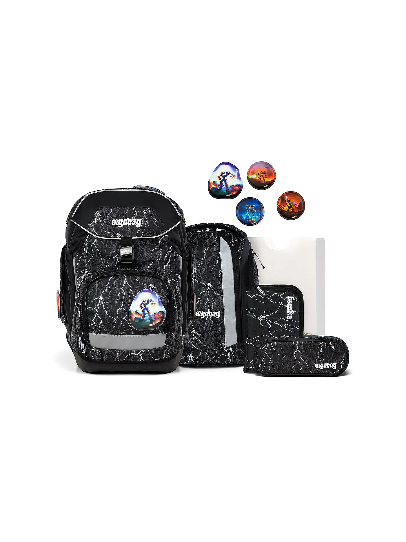 ERGOBAG | Schultaschen Set 6tlg. PACK ReflektBär | 
